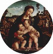 Madonna mit Hl. Johannes dem Taufer, Tondo, Piero di Cosimo